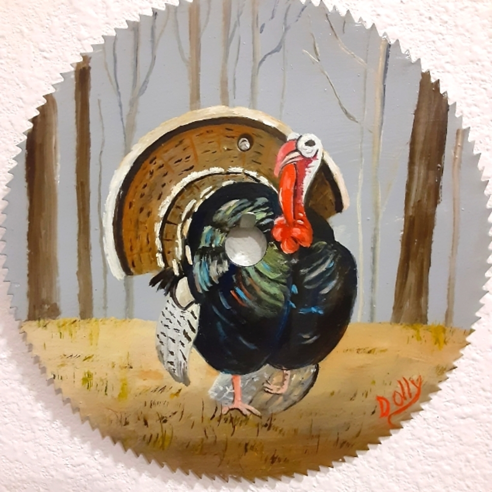 Hand Painted Circular Saw Blade